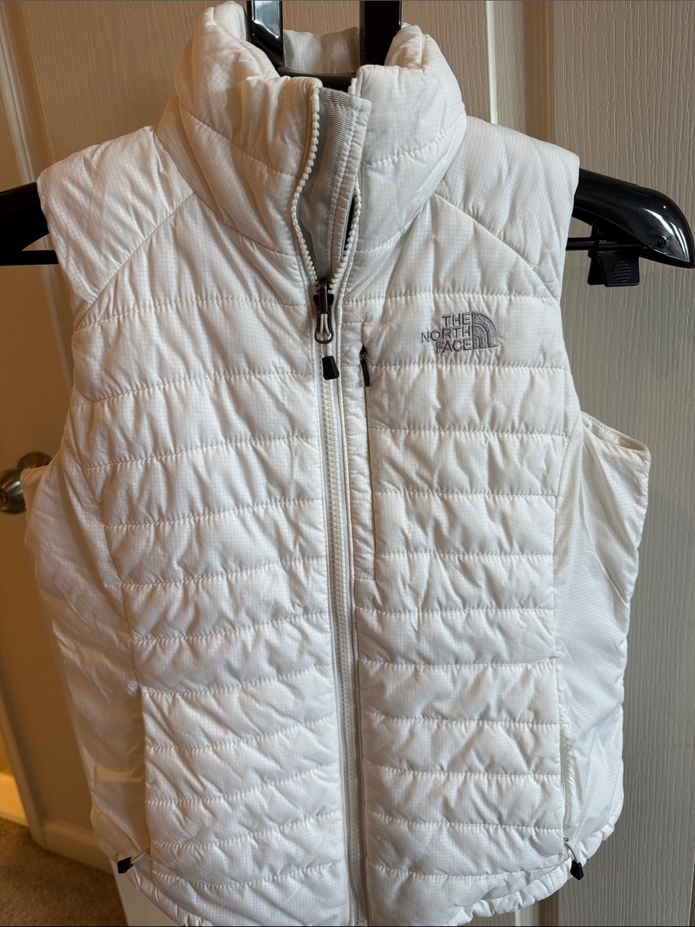 The North Face Women’s White Quilted Vest